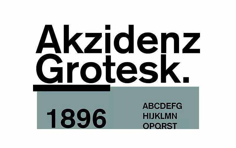 AkzidenzGrotesk经典系列 37款