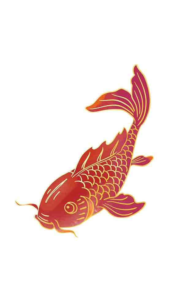 红色喜庆锦鲤