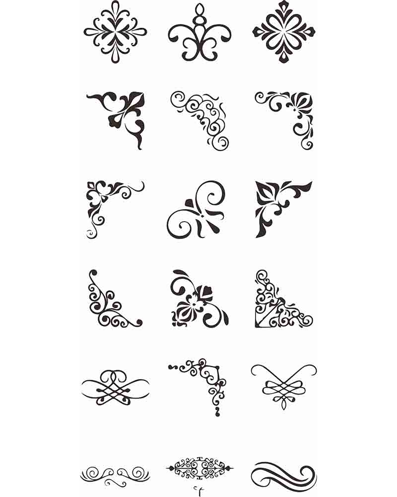 欧式花纹古典花边边角