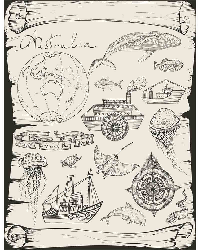 素材_船旅行,澳大利亚