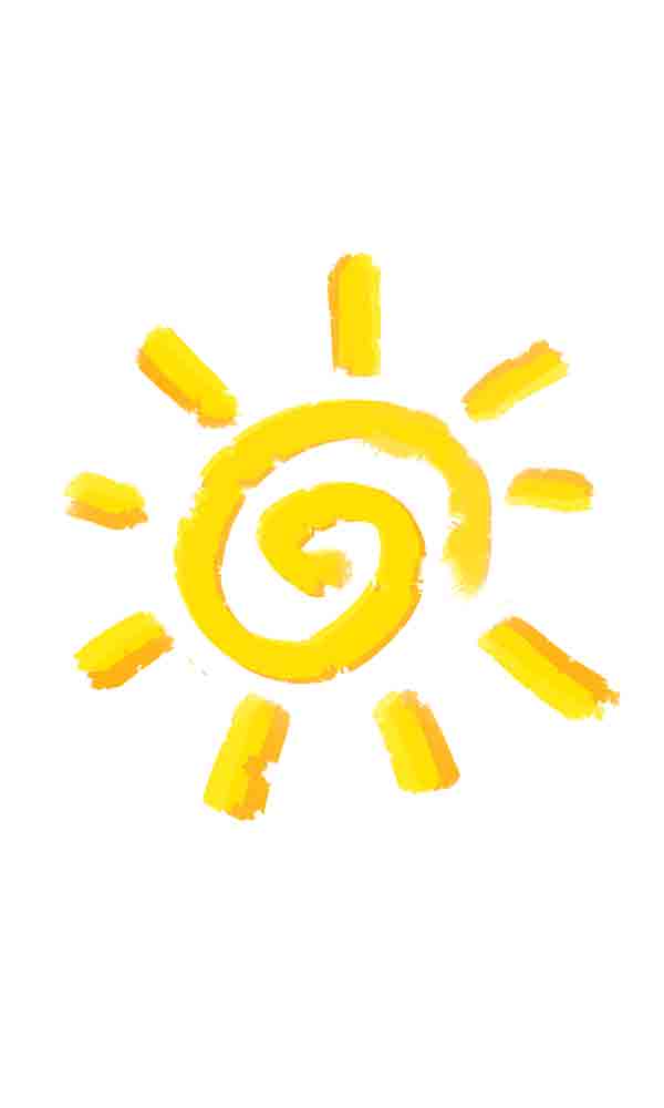 卡通黄色太阳阳光_元素编号11845962