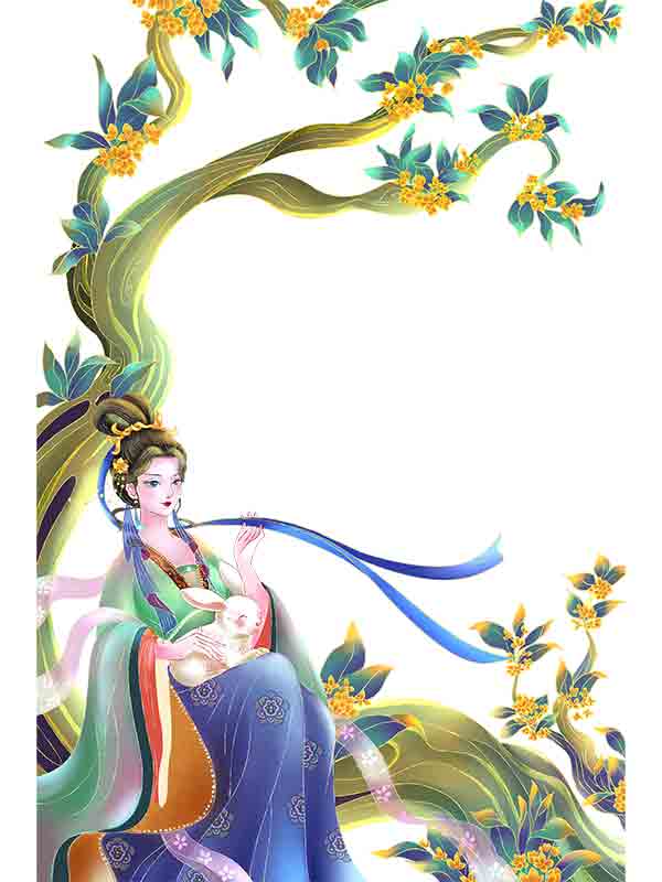 中秋节桂花树上的仙子_元素编号13326814