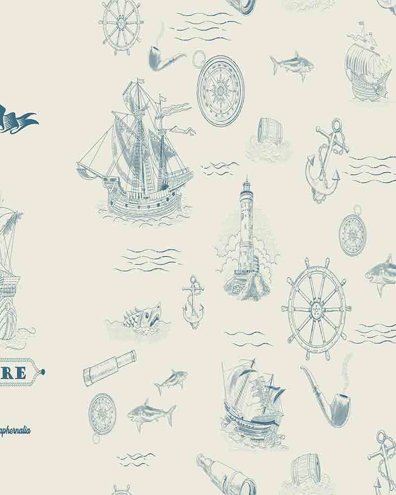 无缝模式与复古风格的航海项目2