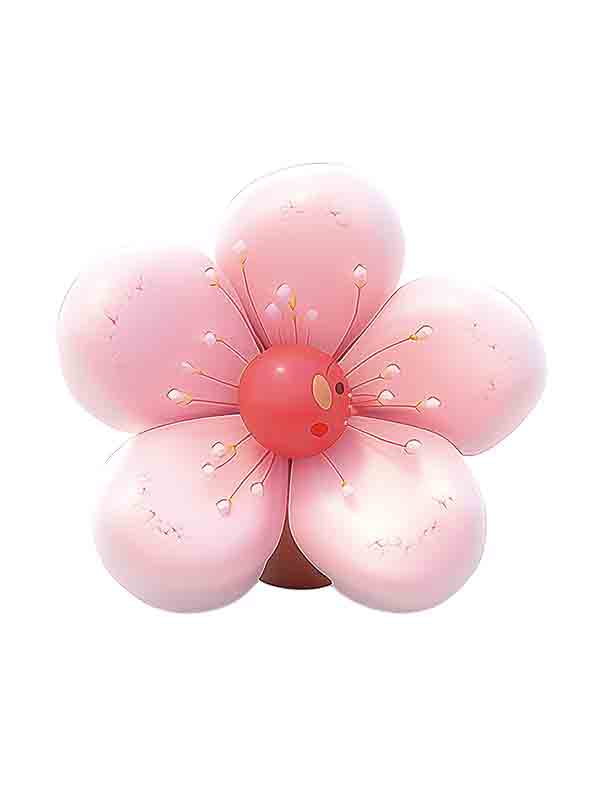 春天桃花3D装饰元素_元素编号14359771