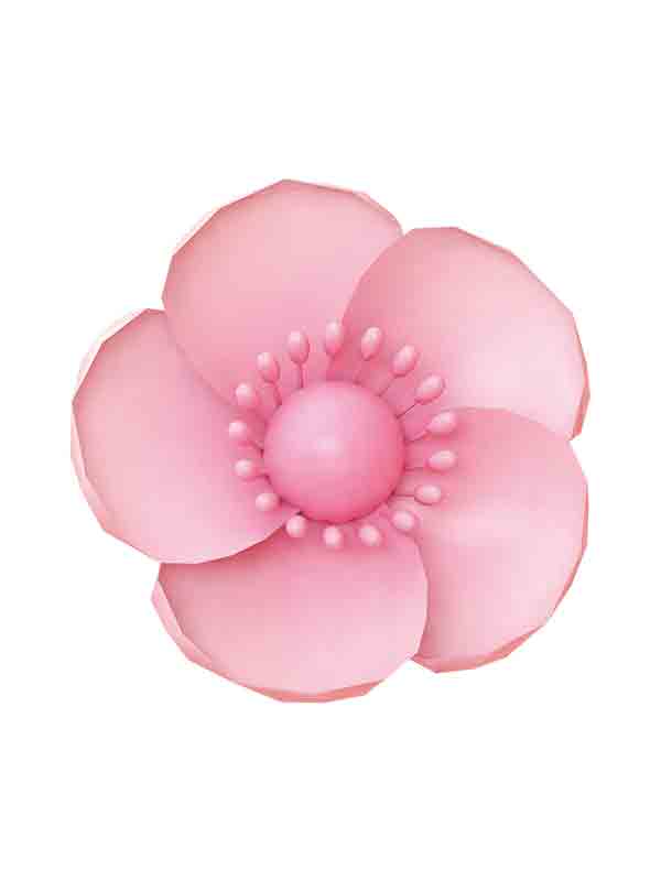 粉色C4D立体春天植物花_元素编号13391462