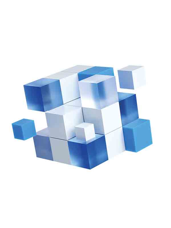 c4d设计界面科技商务图标几何方块魔方玻璃透明_元素编号14562718